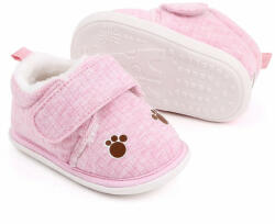 SuperBebeShop Pantofiori roz imblaniti pentru fetite - Labute