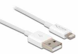 Delock Cablu de date Delock 83001, USB-A - Lightning, 0.15m, White (83001)