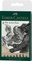 Faber-Castell Pitt Artist Pen Set 8 Buc Negru 2022 Faber-castell