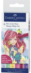 Faber-Castell Pitt Artist Pen Manga Set 6 Shojo 2019 Faber-castell