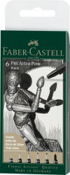 Faber-Castell Pitt Artist Pen Set 6 Buc 0.05, 0.1, 0.3, 0.5, 0.7, 0.15 Faber-castell