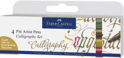 Faber-Castell Pitt Artist Pen Caligrafic Set 4 Buc Color Faber-castell