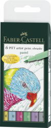 Faber-Castell Pitt Artist Pen Set 6 Buc Pastel Faber-castell