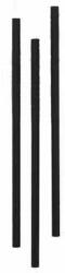 Snick Bio Paie din hartie, negre, jumbo, drepte, D8x230 mm , 250 buc/set