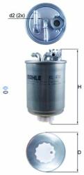 MAHLE filtru combustibil MAHLE KL 410D (KL 410D) - automobilus