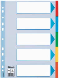 Esselte Separatoare Index Carton 5 Coli Standard Esselte