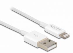 Delock Cablu de date DELOCK 83000, USB 2.0 male - Lightning male, 1m, White (83000)