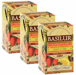 sarcia. eu BASILUR Magic Fruits - Fekete Ceylon gyümölcsteák keveréke, 75 tasak x2g