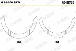 GLYCO Saiba distantier, arbore cotit GLYCO A290/4 STD (A290/4 STD)