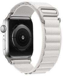 gigapack Apple Watch Series 9 45mm pótszíj (egyedi méret, nylon, állítható) fehér (GP-142736)