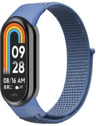 gigapack Xiaomi Band 8 pótszíj (egyedi méret, nylon, tépőzáras, légáteresztő) kék (GP-146557)