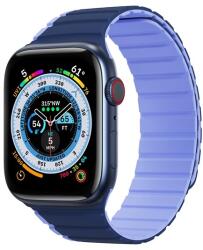 DUX DUCIS Apple Watch Series 9 45mm pótszíj (egyedi méret, szilikon, 3d minta, mágneses zár) kék (GP-142274)