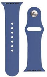 gigapack Apple Watch Series 9 45mm pótszíj (egyedi méret, szilikon, állítható, fém kapocs) sötétkék (GP-142754)