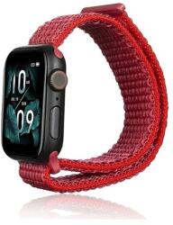 gigapack Apple Watch Series 9 41mm pótszíj (egyedi méret, nylon, tépőzáras, légáteresztő) piros (GP-141132)