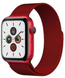 gigapack Apple Watch Series 9 41mm pótszíj (egyedi méret, fém, milánói szíj, mágneses zár) piros (GP-142711)