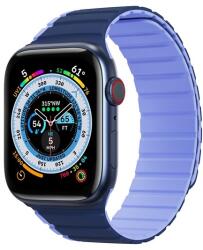 DUX DUCIS Apple Watch Series 9 41mm pótszíj (egyedi méret, szilikon, 3d minta, mágneses zár) kék (GP-142275)