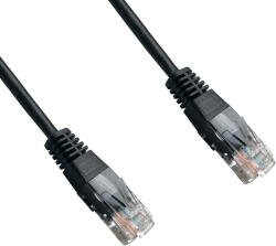 Datacom patch kábel UTP cat5e 1M fekete (1511)