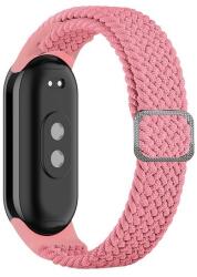 gigapack Xiaomi Band 8 pótszíj (egyedi méret, textil, szőtt minta, állítható) rózsaszín (GP-146571)