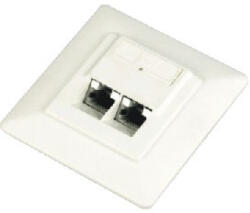 Datacom STP dupla aljzatú Cat5e süllyesztett 45 fokos süllyesztett csatlakozó (2150)