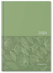  Határidőnapló Period Intensive A/5 napi zöld lakk papír 2024