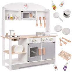 Pepita XXL Bucătărie de jucărie din lemn cu 12 accesorii #grey (W10C573C) Bucatarie copii
