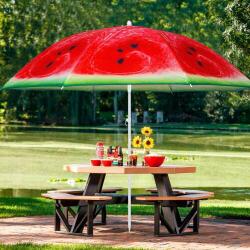 SPRINGOS umbrelă de grădină basculantă 180cm #red-green (BU0020)