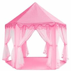 Pepita Játszósátor függönyökkel - Kastély - rózsaszín (SIT-1h)
