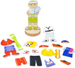 Bigjigs Toys Magnetic Dress Up Puzzle Activități sportive (DDBJ007)