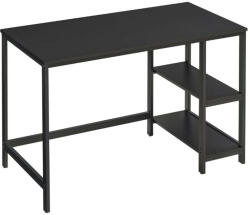VASAGLE Íróasztal / számítógépasztal polcokkal - Vasagle Loft - 120 x 60 cm (fekete)