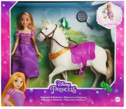 Disney Princess Set papusa Rapunzel si calul Maximus, Disney Princess, HLW23 Papusa