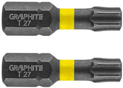 GRAPHITE Set biti de impact TX27X25mm 1/4" 2buc. GRAPHITE 56H515 HardWork ToolsRange (56H515) Surubelnita
