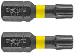 GRAPHITE Set biti de impact TX27X25mm 1/4" 2buc. GRAPHITE 56H515 HardWork ToolsRange