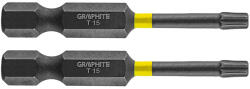 GRAPHITE Set biti de impact TX15X50mm 1/4" 2buc. GRAPHITE 56H524 HardWork ToolsRange Surubelnita