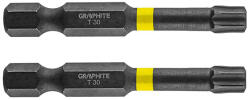 GRAPHITE Set biti de impact TX30X50mm 1/4" 2buc. GRAPHITE 56H528 HardWork ToolsRange Surubelnita