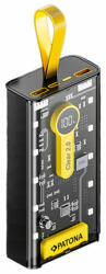 PATONA Powerbank Clear 2.0 PD22.5W 20.000mAh cu 4 cabluri de încărcare integrate (PT-9970)