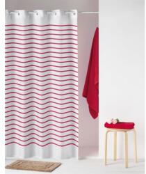 atenas home textile Perdea dus Stripes cu dungi rosii Perdea de dus