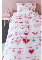 BeddingHouse Lenjerie de pat fetite cu inimioare rosii si roz Lenjerie de pat