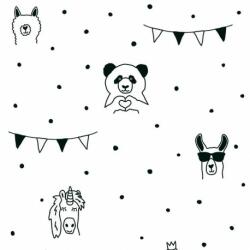 As Creation Tapet copii Ursi Panda alb-negru