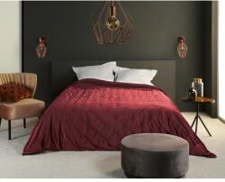 Linder Cuvertura catifea bordeaux Pandore
