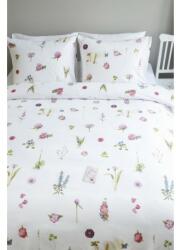 BeddingHouse Lenjerie de pat alba cu flori colorate