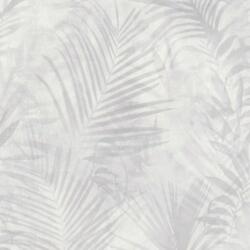 As Creation Tapet gri cu frunze tropicale