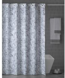 atenas home textile Perdea dus cu flori alb-negru Perdea de dus
