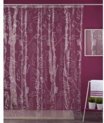 atenas home textile Perdea dus transparenta decorativa Perdea de dus