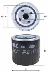 MAHLE Filtru ulei MAHLE OC 269 (OC 269) - automobilus