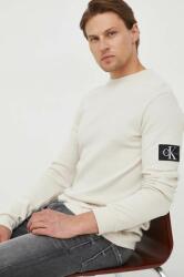 Calvin Klein pamut melegítőfelső bézs, férfi, nyomott mintás - bézs XL - answear - 22 990 Ft