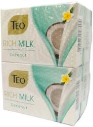 Teo тоалетен сапун, 1 брой х 90гр, Rich milk, Кокос