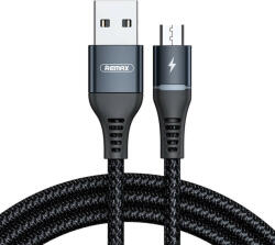 REMAX Cable USB Micro Remax Colorful Light, 2.4A, 1m (black)