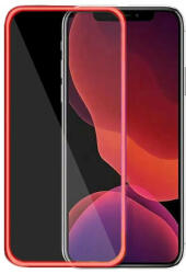 MH Protect Fluoreszkáló Apple iPhone 12 Mini 2020 (5.4) előlapi üvegfólia piros