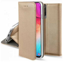 MH Protect Smart magnet Samsung S911 Galaxy S23 (2023) oldalra nyíló mágneses könyv tok szilikon belsővel arany