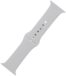 MH Protect Apple Watch 38mm / 40mm / 41mm szilikon óraszíj ezüst (S / M)